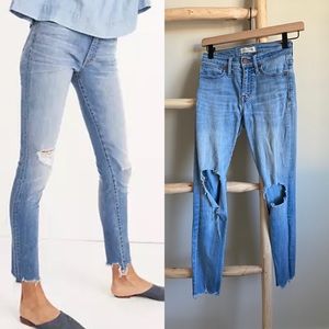 Madewell 9” High Rise Skinny Jeans 24 Petite